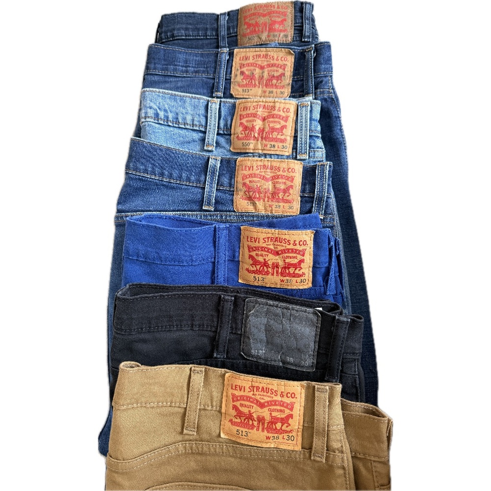 7 Levi's Jeans 38x30 All Excellent to As New Style Numbers in Photos Pants Mens